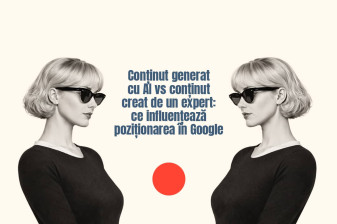 Conținut generat cu AI vs conținut creat de un expert: ce influențează poziționarea în Google
